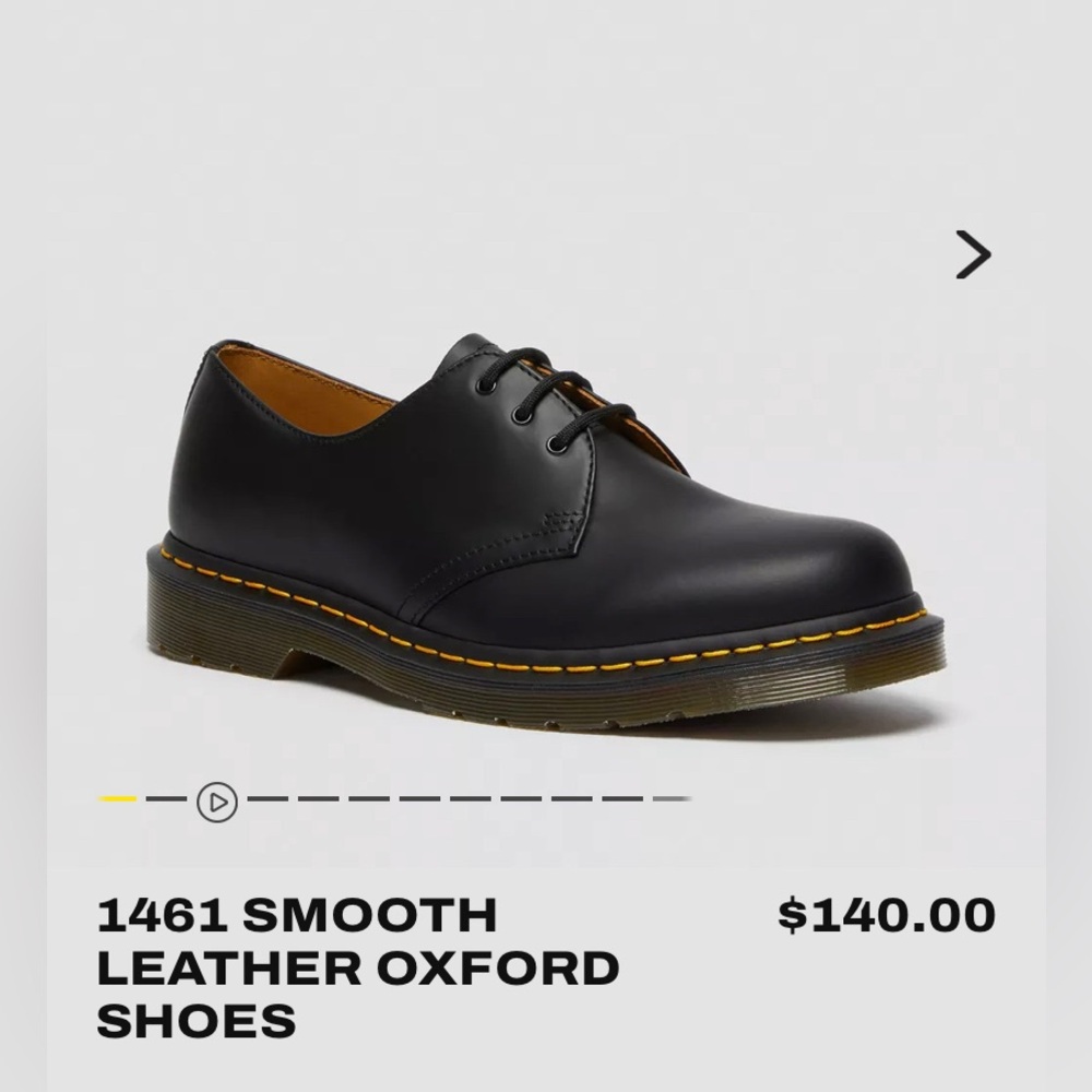 Brand new Dr. Martens- 1461 Smooth Leather Oxford’s (size 12M)